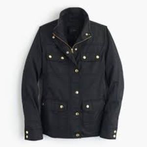 J. Crew Downtown Field Jacket in Black Sz Medium